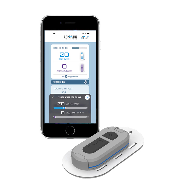 skin patch and smartphone app
